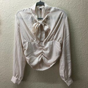 Donated. White long sleeve blouse